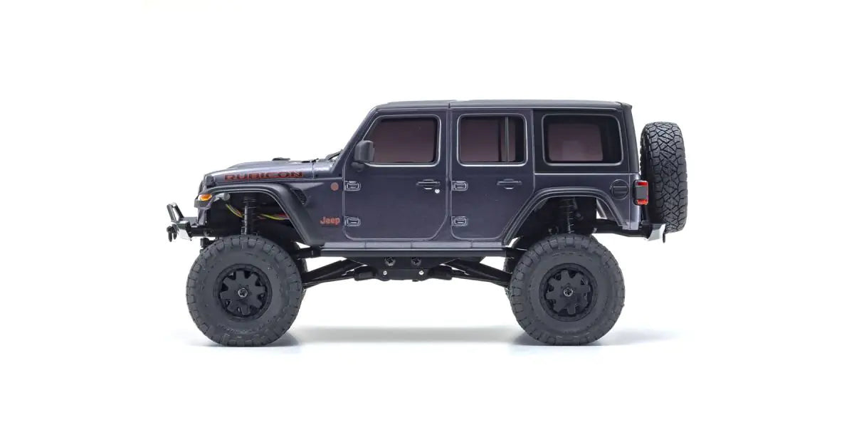 Kyosho 32521GM MINI-Z 4x4 Jeep Wrangler Unlimited Rubicon Granite Crystal Metallic readyset - BanzaiHobby