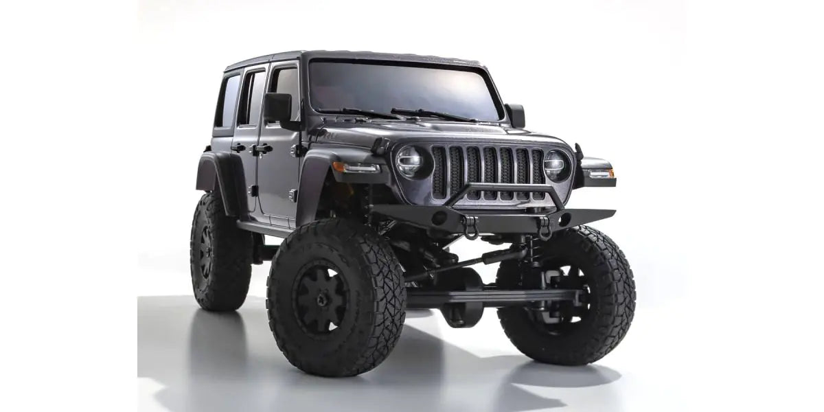 Kyosho 32521GM MINI-Z 4x4 Jeep Wrangler Unlimited Rubicon Granite Crystal Metallic readyset - BanzaiHobby