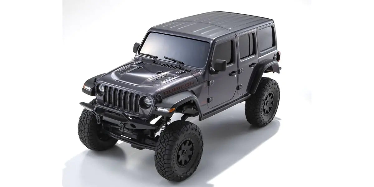 Kyosho 32521GM MINI-Z 4x4 Jeep Wrangler Unlimited Rubicon Granite Crystal Metallic readyset - BanzaiHobby