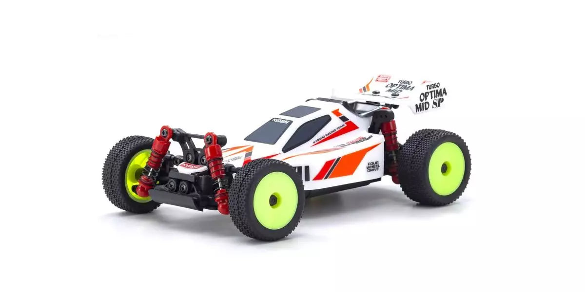 Kyosho 32096W MB010 MINI-Z Buggy Readyset TURBO OPTIMA Mid Special White