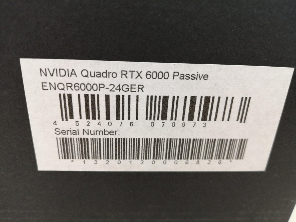 NVIDIA QUADRO RTX 6000/EQR6000P-24GEB QUADRO RTX 6000/EQR6000P-24GEB