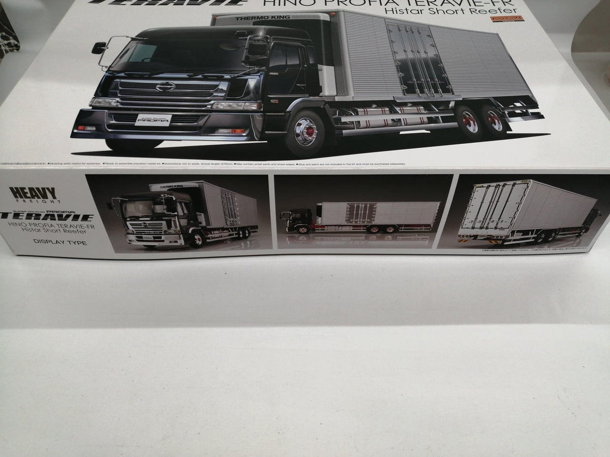 Aoshima 1/32 Scale Kit Hino Profia Teravi FR Highstar Short Refrigerated Van & Thermo Key - Banzai Thrifting | BanzaiHobby