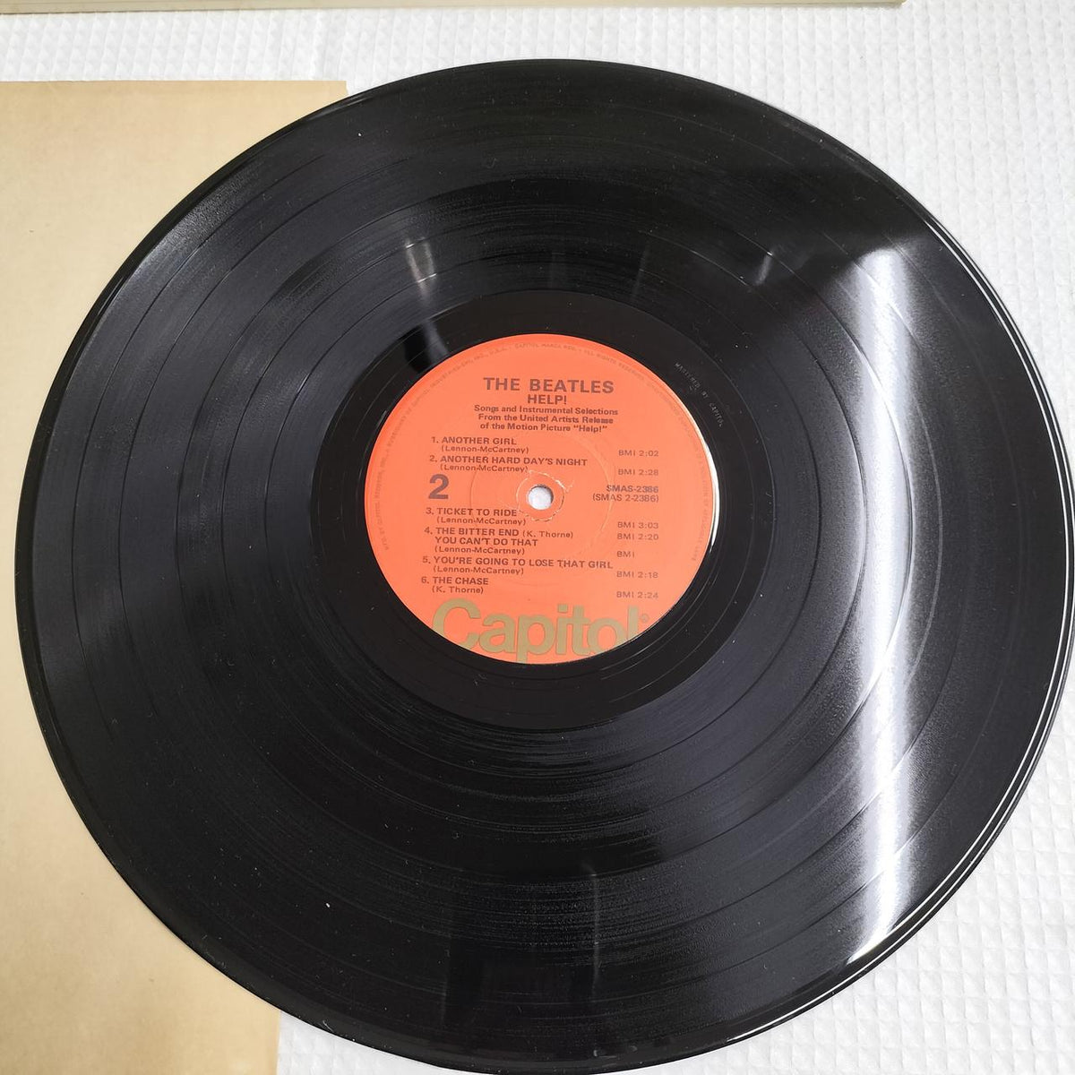 THE BEATLES Record HELP! (SMAS2386)