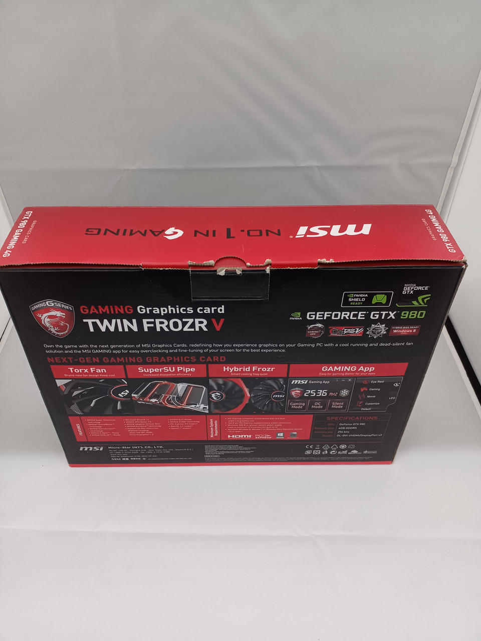 MSI NVIDIA PCI-EXPRESS GTX980 GAMING 4G