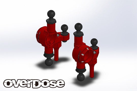 [PO AUG 2024] Overdose OD3891 ES Aluminum Type-2 (For GALM series / Red) - BanzaiHobby