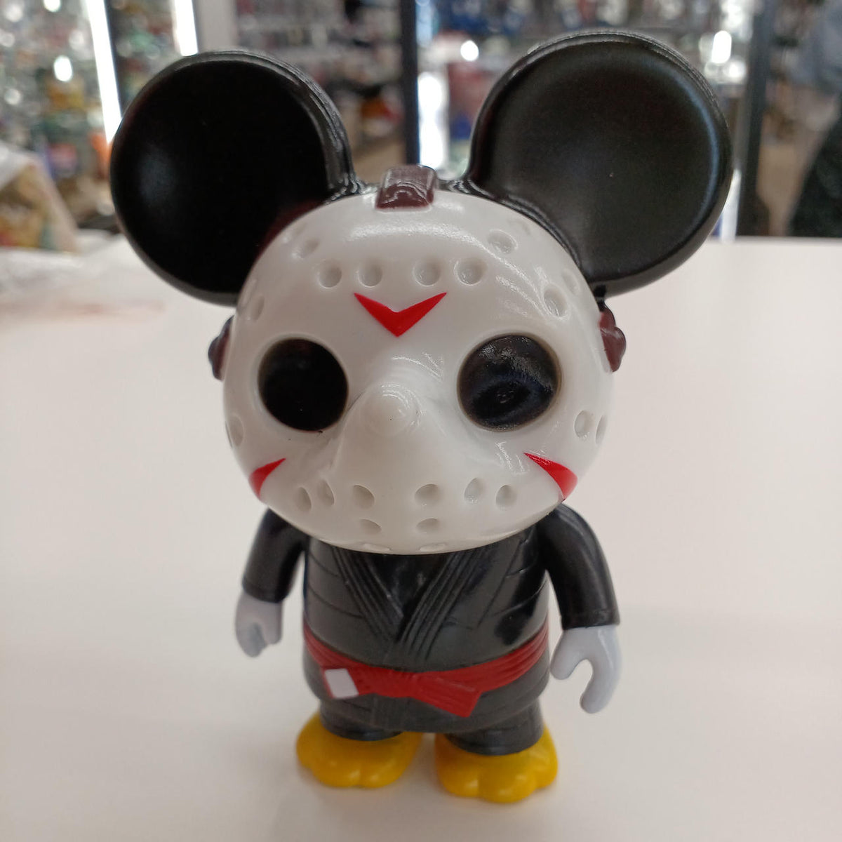 Red shark Soft Vinyl Figure Hockey Mouse