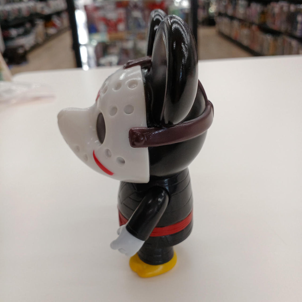 Red shark Soft Vinyl Figure Hockey Mouse