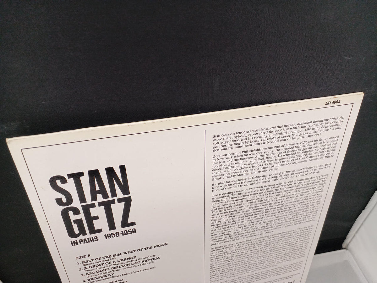 ROYAL IN PARIS 1958-1959/STAN GETZ LD4002