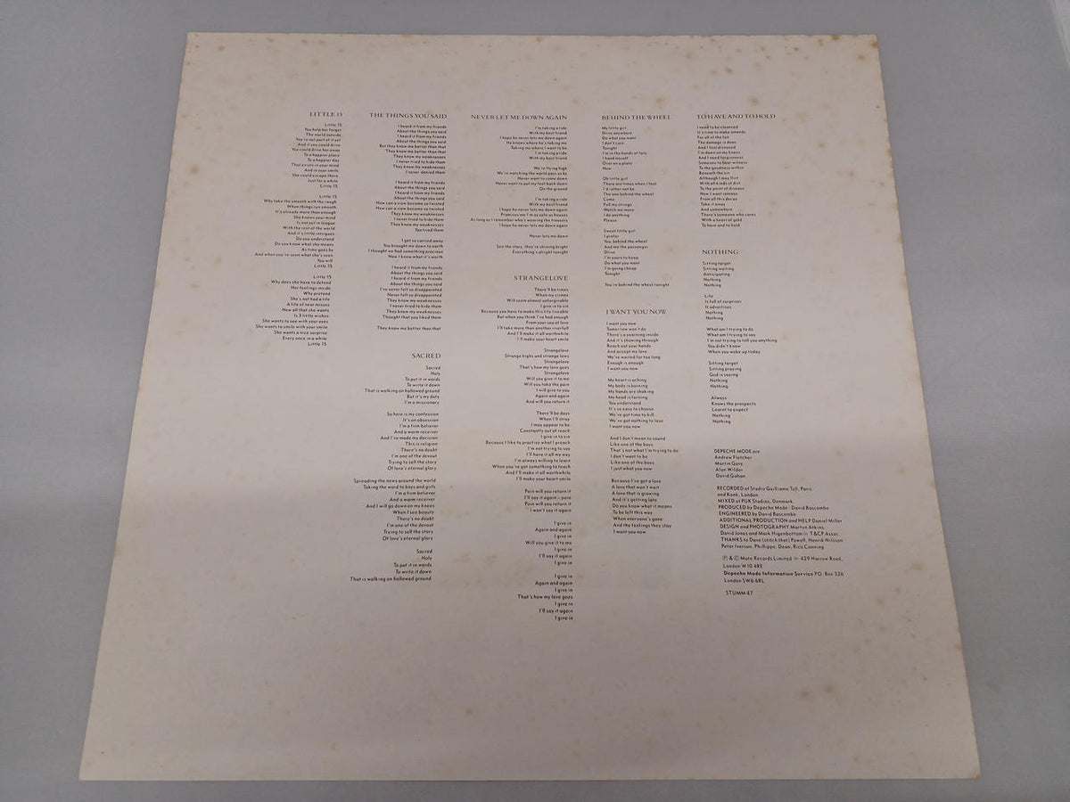 MUTE RECORDS DEPEPCHE MODE STUMM47