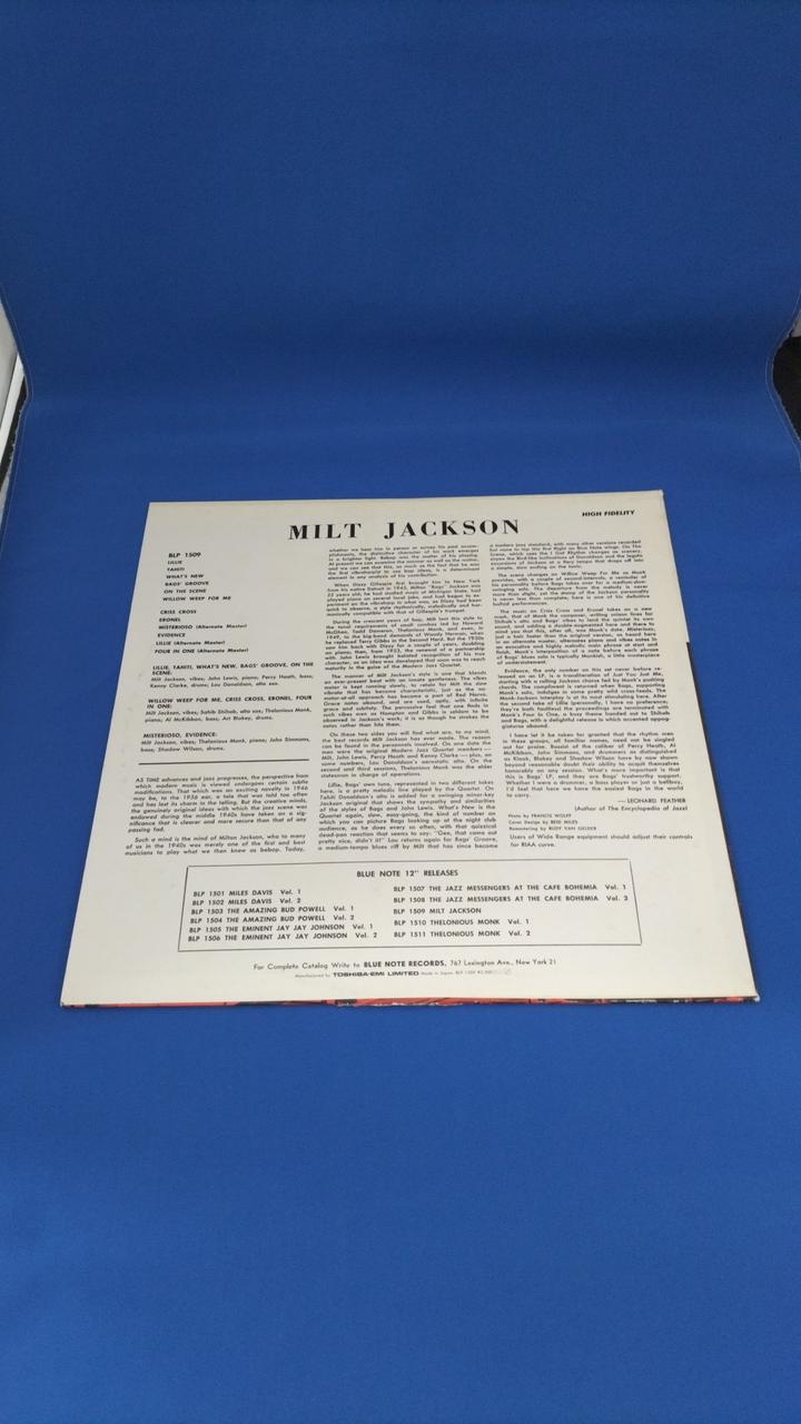 Blue Note Jazz LP Milt Jackson (1509)