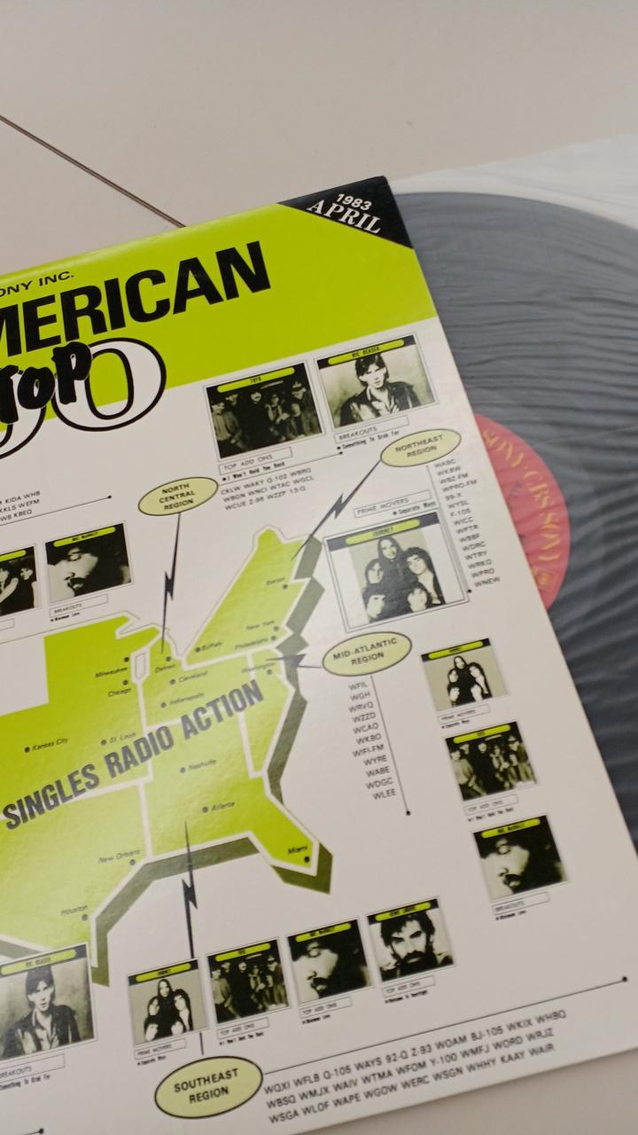 CBS Sample Disc Unused Record 1983 ALL AMERICAN TOP100