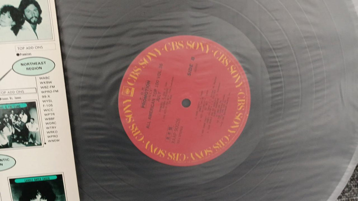 CBS Sony Sample Disc Unused Record ALL AMERICAN TOP100