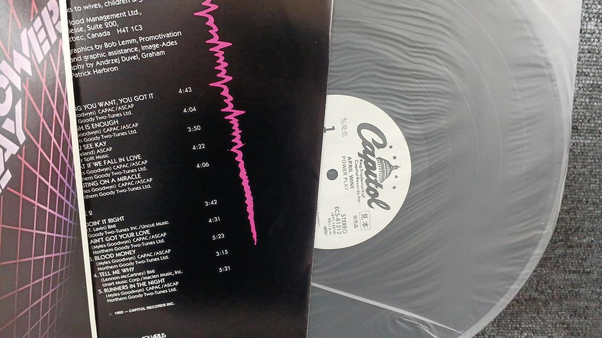 TOSHIBA EMI Sample Disc Unused Record April Wine Power Play