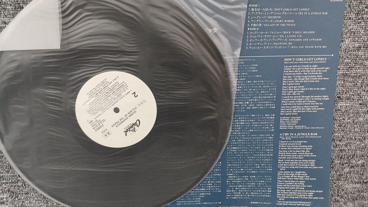 TOSHIBA EMI Sample Disc Unused Record Glenn Sherlock Sin of Peace