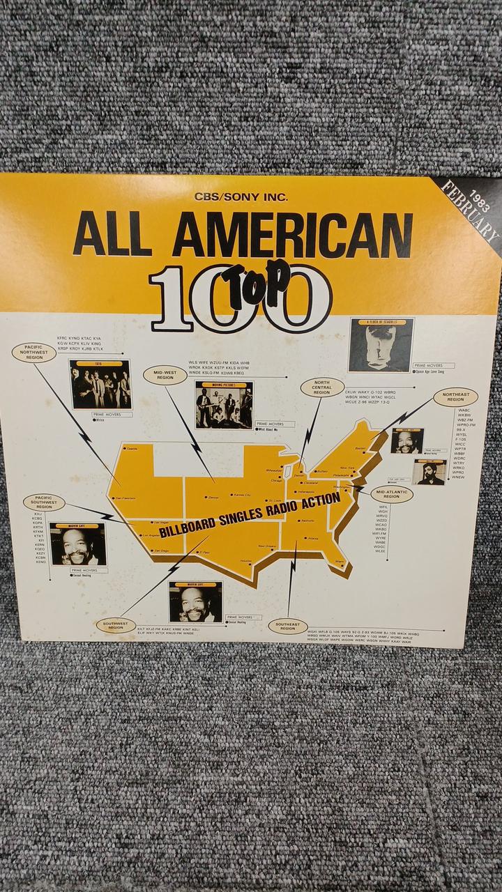 CBS Sony Sample Disc Unused Record ALL AMERICAN TOP100