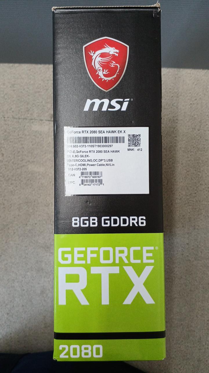 MSI Graphics Board RTX2080