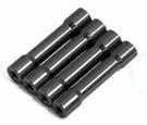 Wrap-Up Next 738-FD Round shape aluminum post set 30mm (black) - BanzaiHobby
