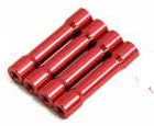 Wrap-Up Next 739-FD Round shape aluminum post set 30mm (red) - BanzaiHobby