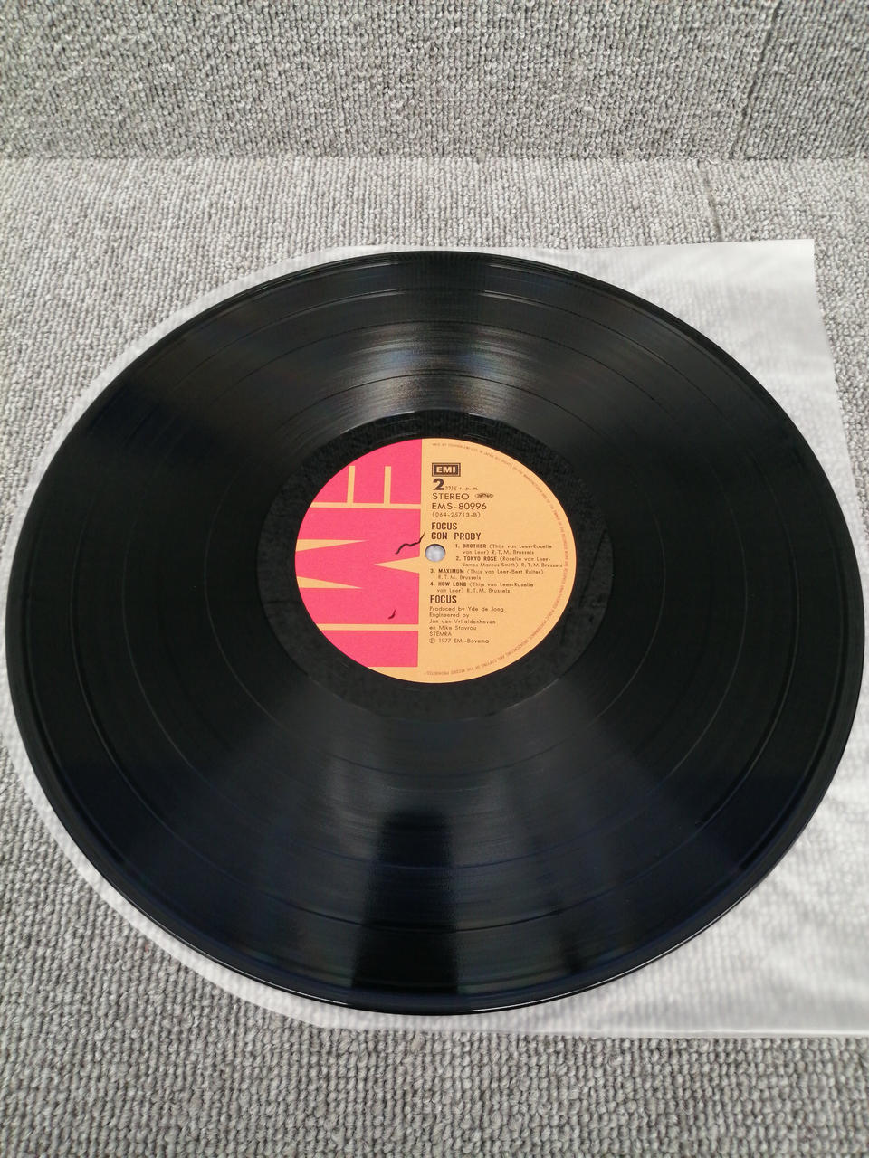 EMI Analog record FOCUS/FOCUS CON PROBY