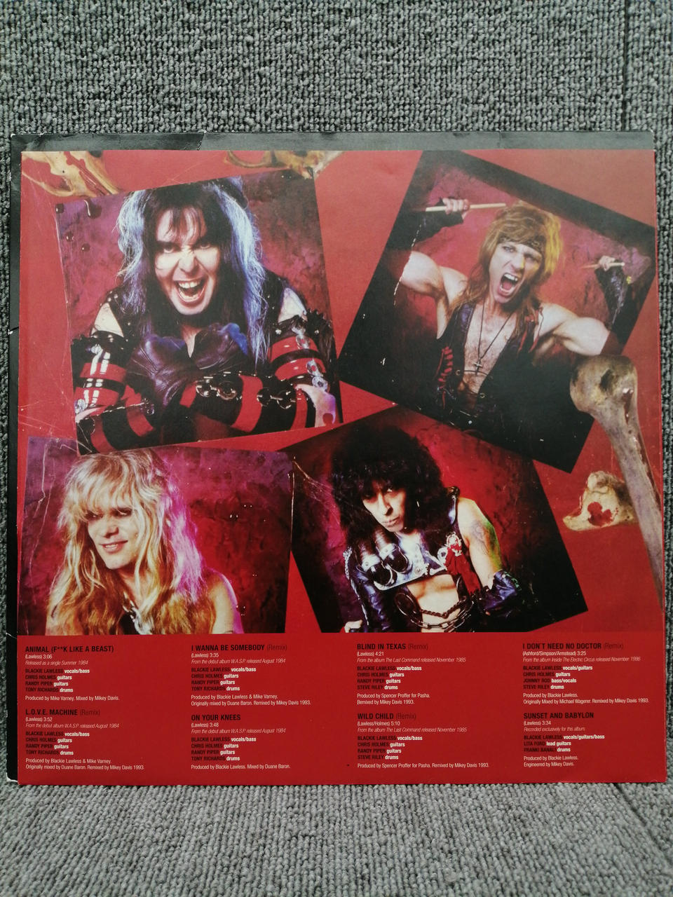 MADFISH Analog record W.A.S.P. / FIRST BLOOD LAST CU