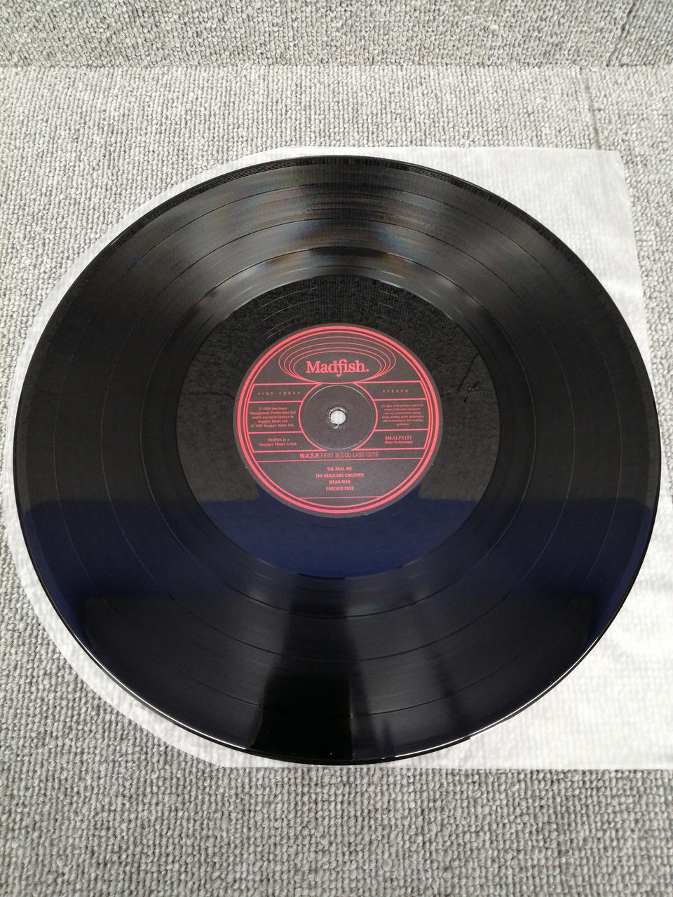 MADFISH Analog record W.A.S.P. / FIRST BLOOD LAST CU