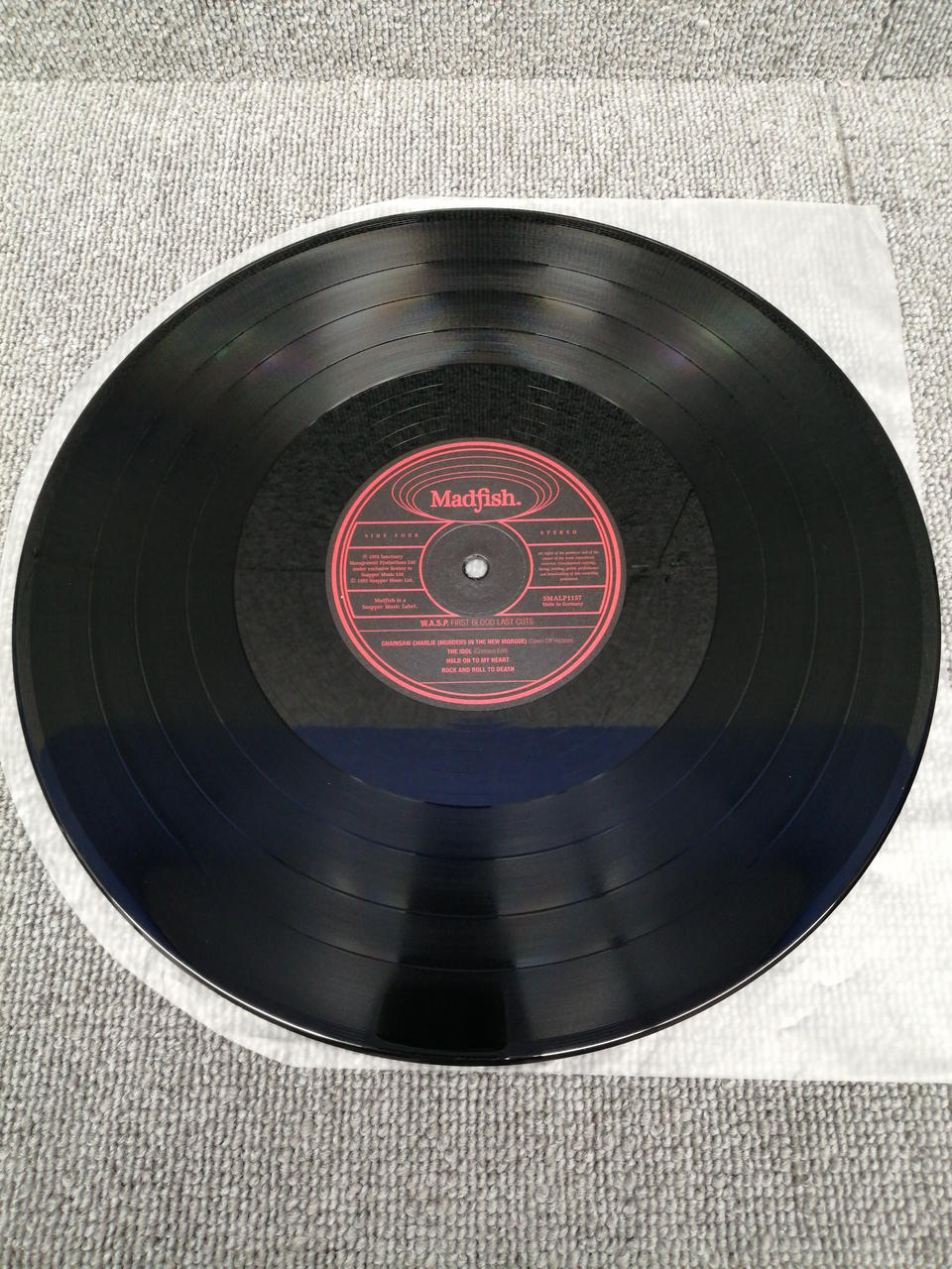 MADFISH Analog record W.A.S.P. / FIRST BLOOD LAST CU