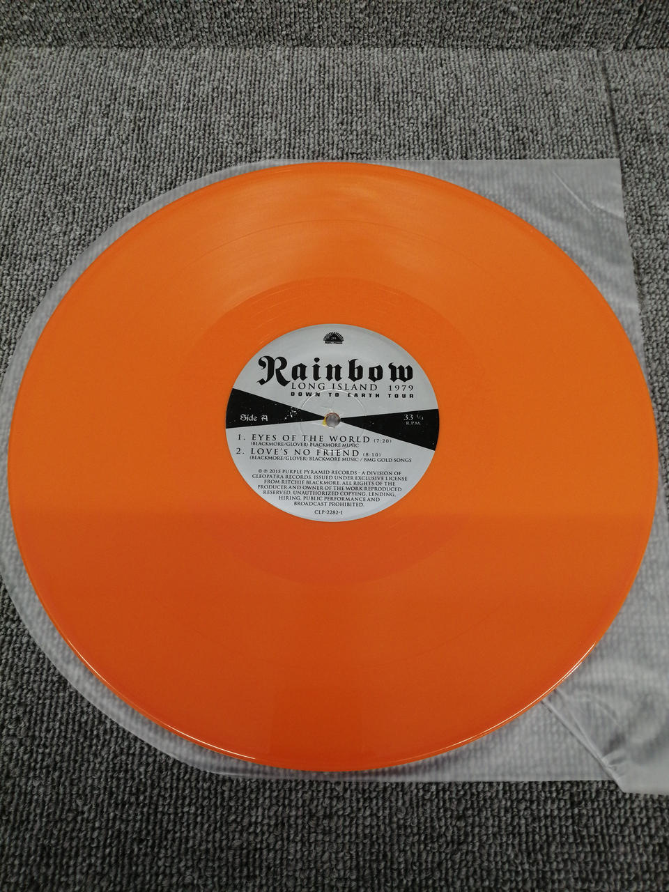 PURPLE PYRAMID Analog Record RAINBOW/DOWN TO EARTH TOUR