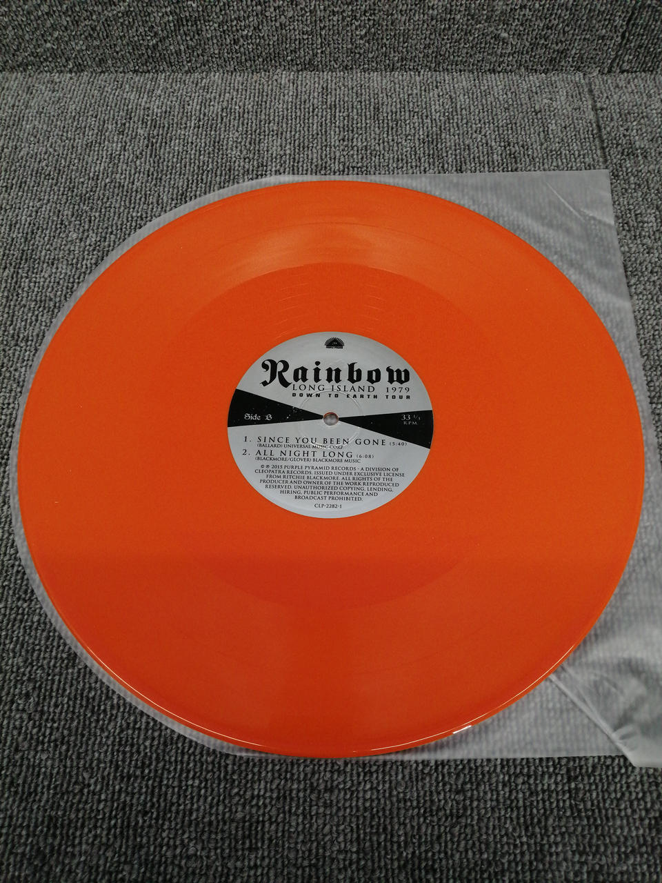 PURPLE PYRAMID Analog Record RAINBOW/DOWN TO EARTH TOUR