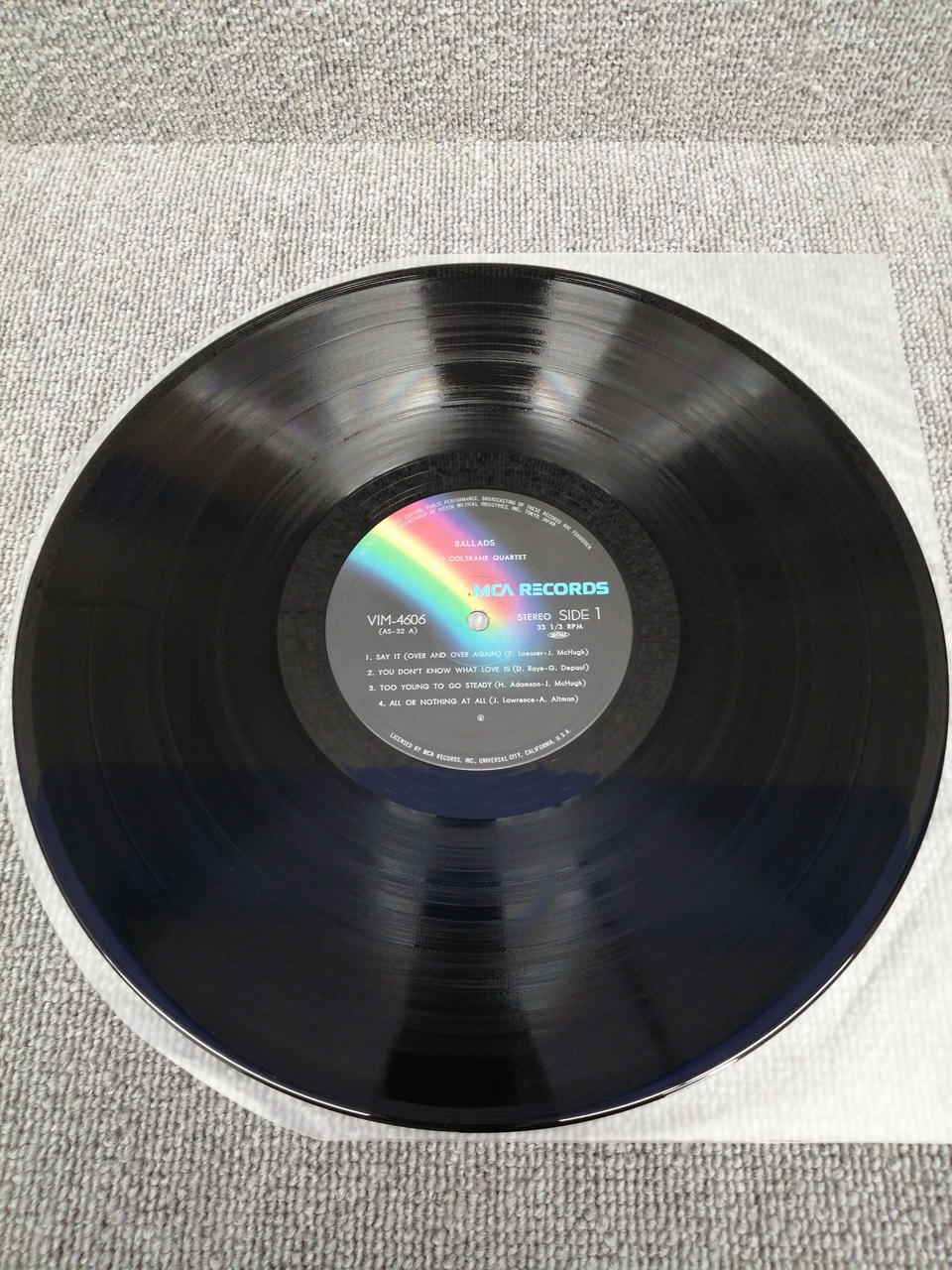 IMPULSE Vinyl Record JOHN COLTRANE QUARTET/BALLA