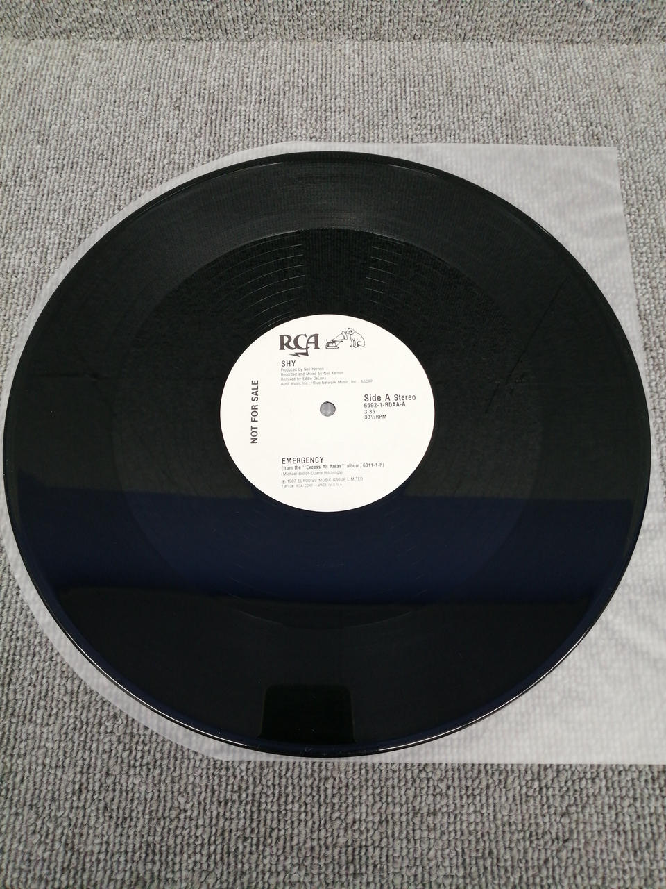 RCA Analog Record SHY / EMERGENCY