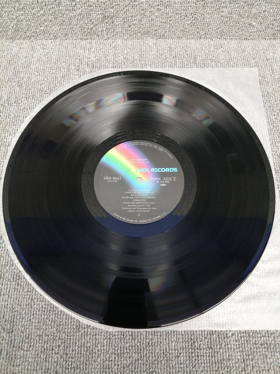 MCA Analog Record JOHN COLTRANE/TRANSITION