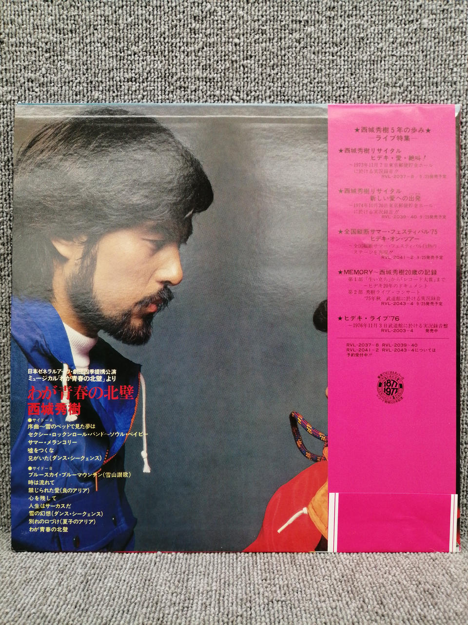 RVC Analog Record Hideki Saijo / The North Wall of My Youth