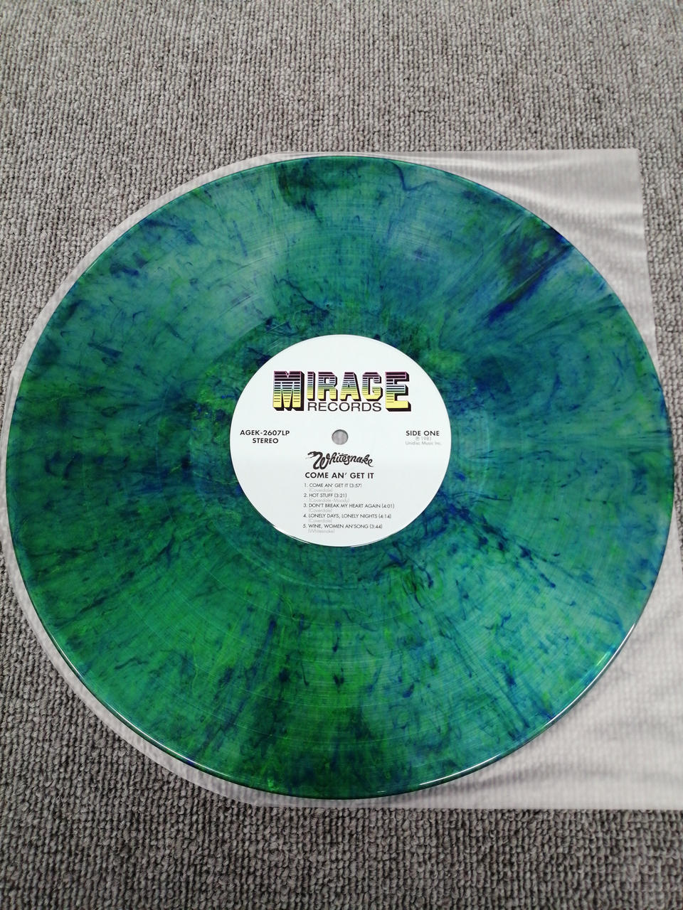 MIRAGE Analog record WHITESNAKE/COME AN'GET IT