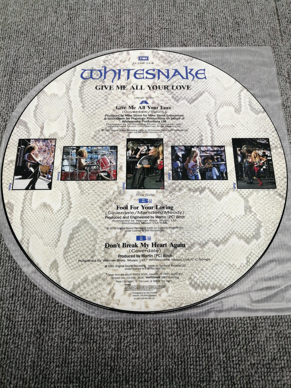 EMI Analog record WHITESNAKE? GIVE ME ALL YOUR