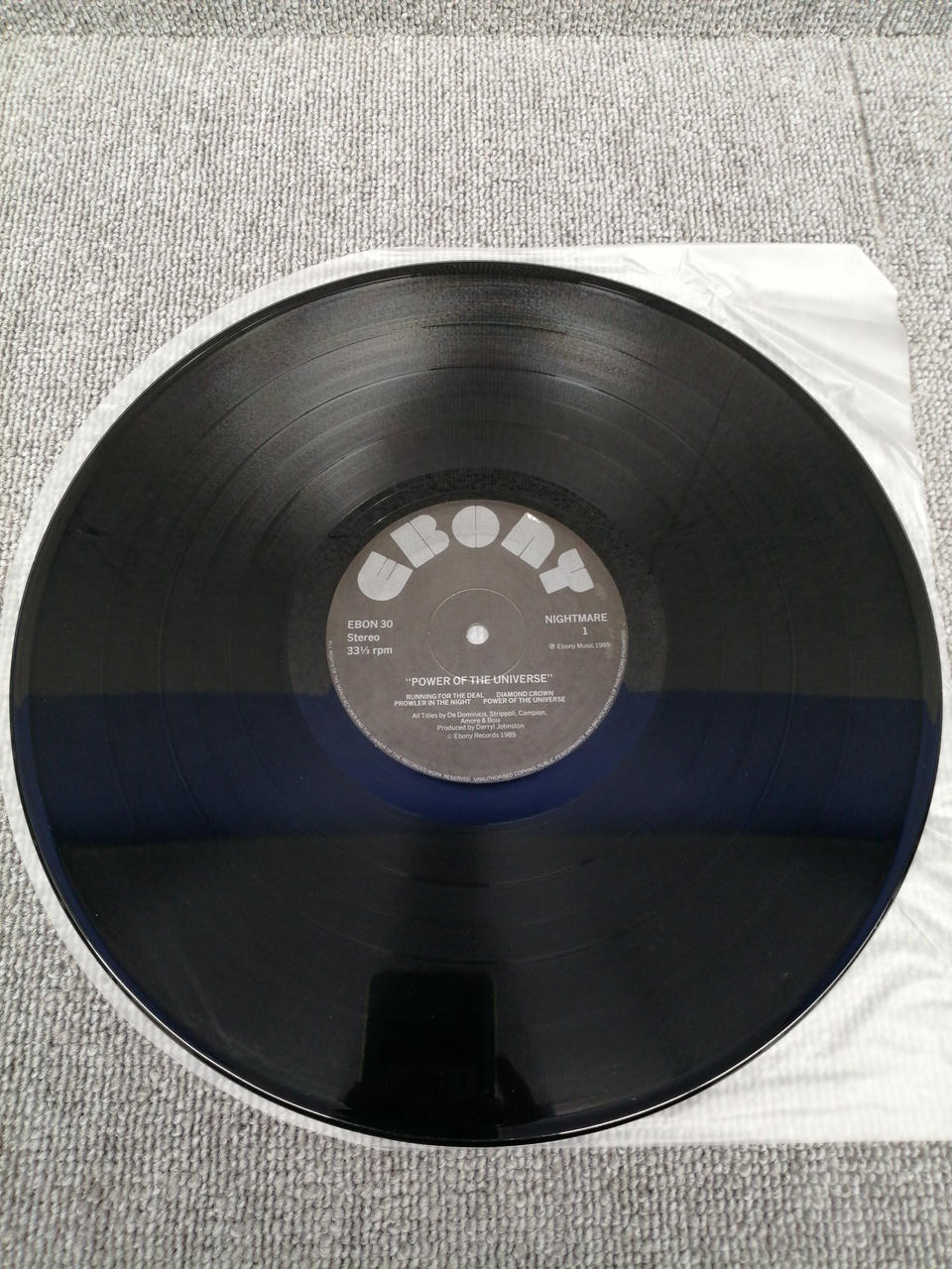 EBONY Analog Record NIGHTMARE / POWER OF THE UNIVERS