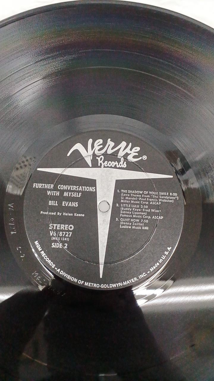 Verve JAZZ Record BILL EVANS/FURTHER CONVERSATIO