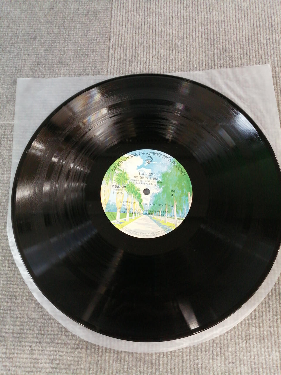 WARNER LP Western Music LIVE DEAD / THE GRATEFUL DEAD