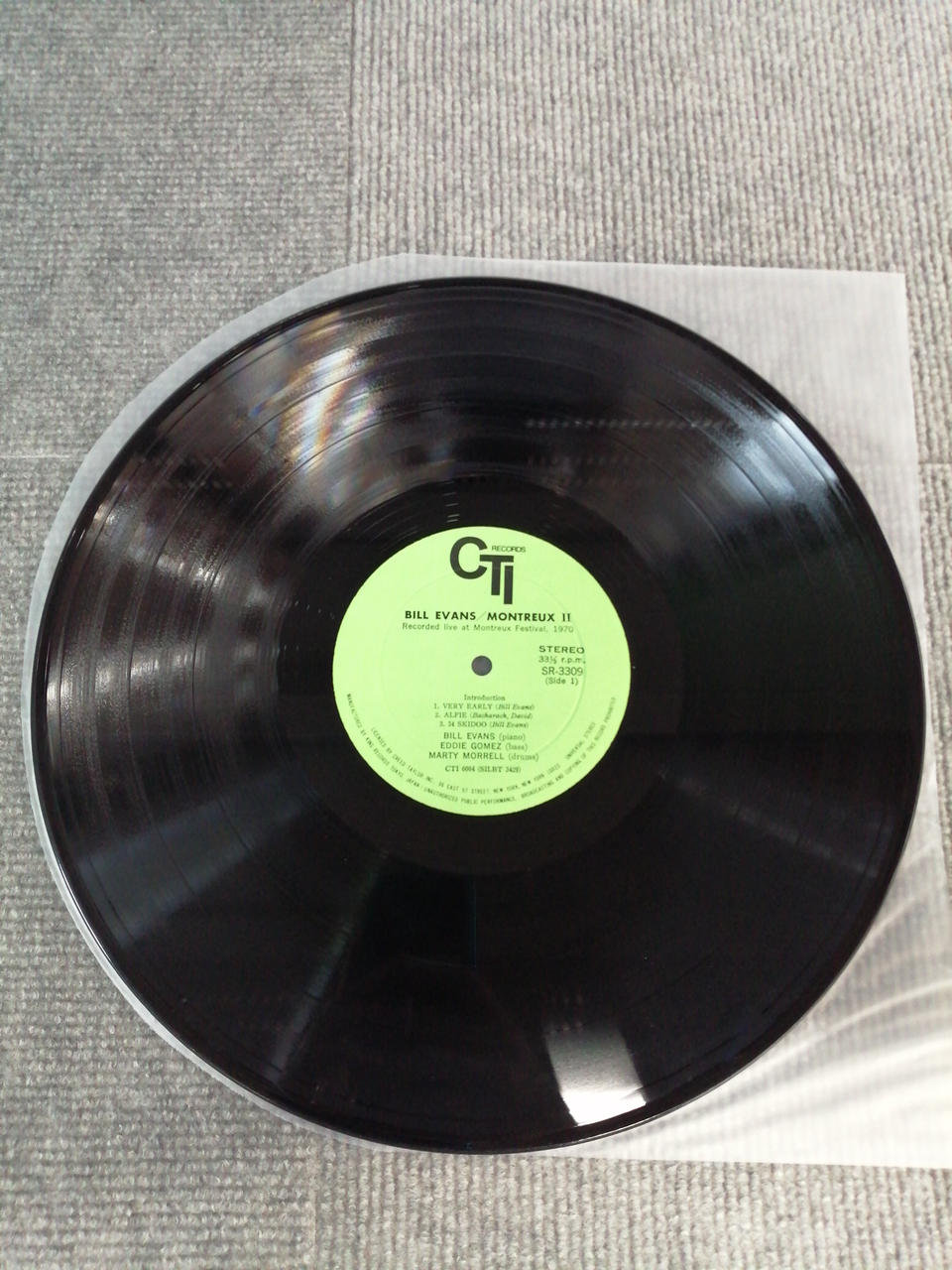 CTI RECORDS LP Record JAZZ/FUSION MONTREUX II / BILL EVANS