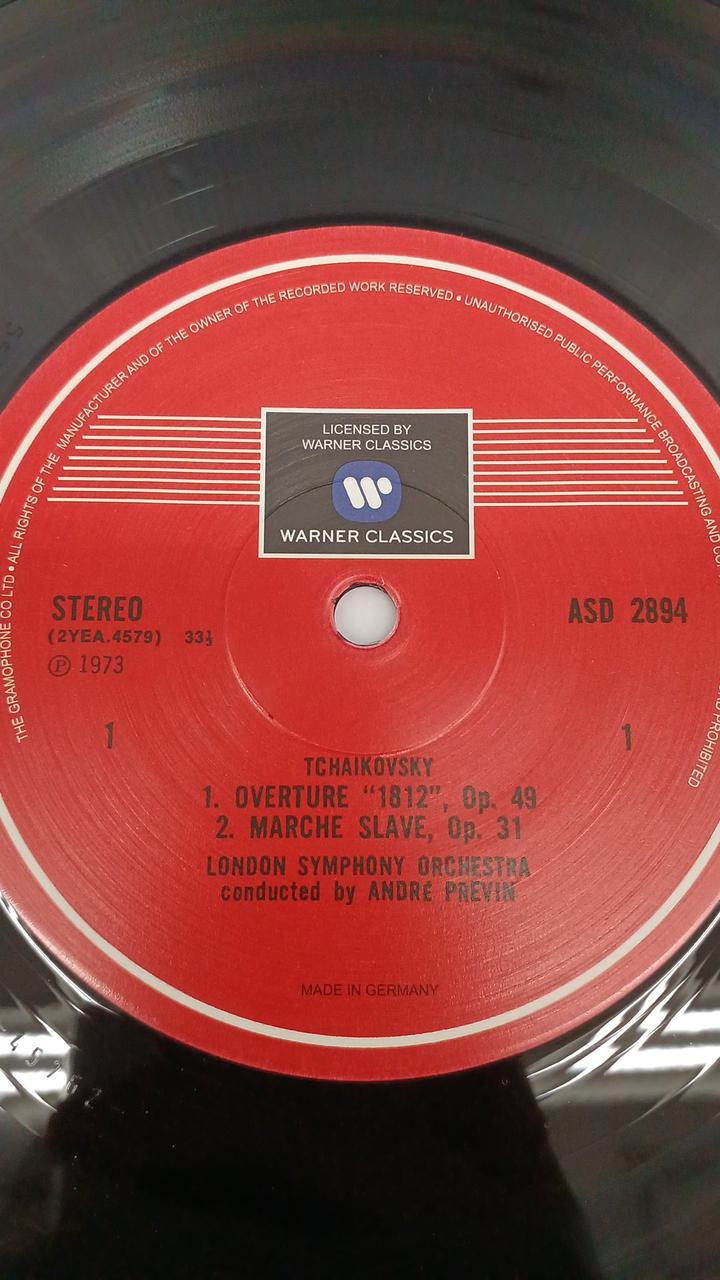 YUKIMU CLASSIC Record Previn Tchaikovsky Overture 1812