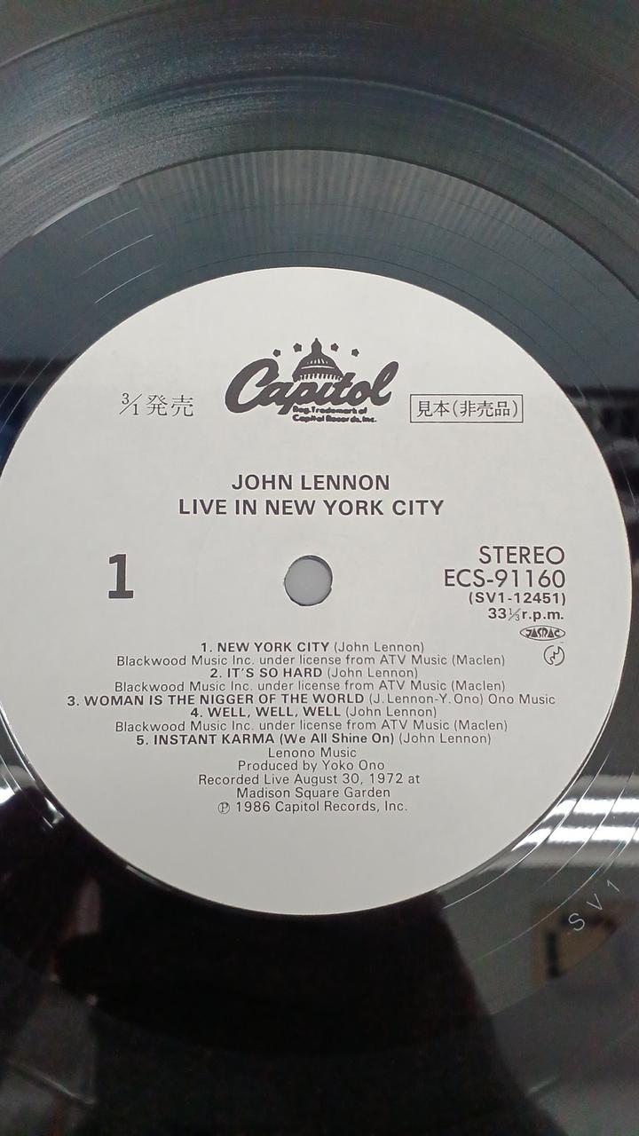 CAPITOL Record: LIVE IN NEWYORK CITY