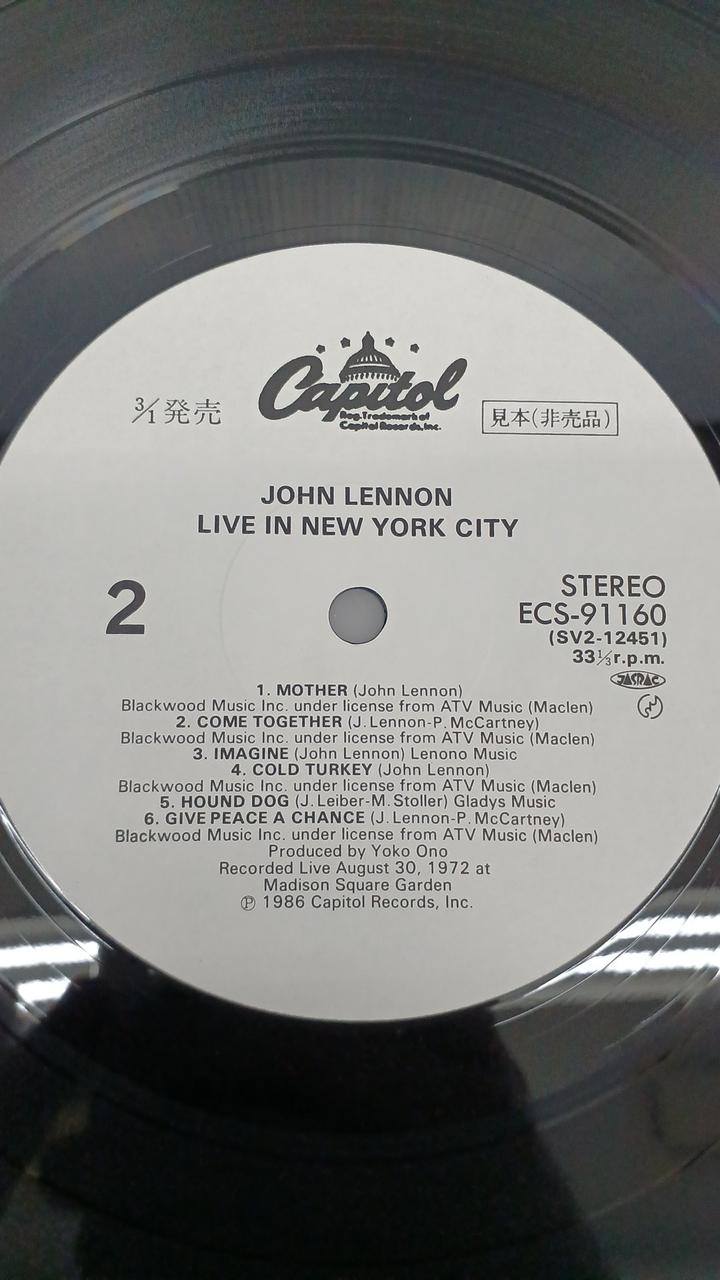 CAPITOL Record: LIVE IN NEWYORK CITY