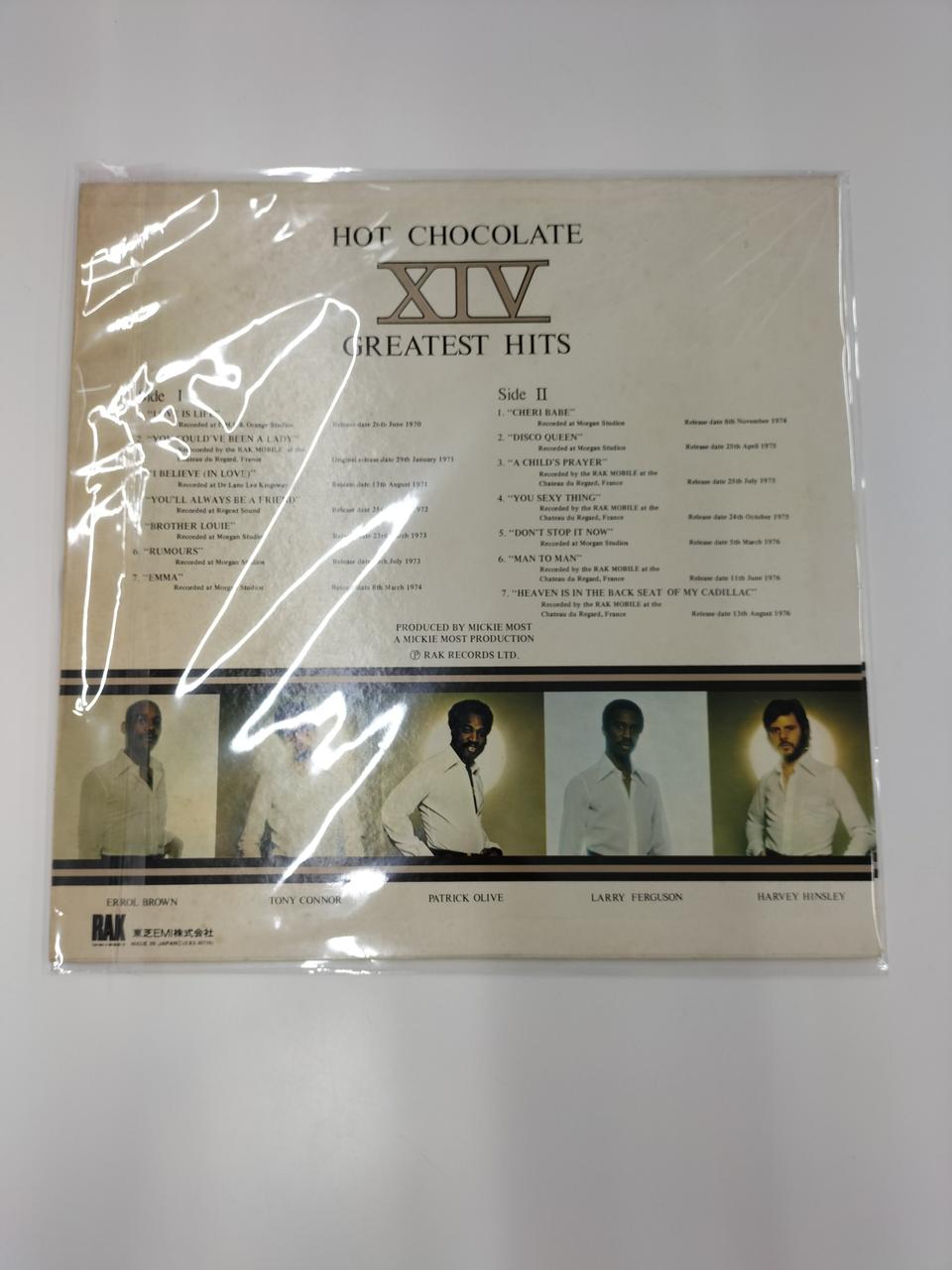 HOT CHOCOLATE Record XIV GREATEST HITS