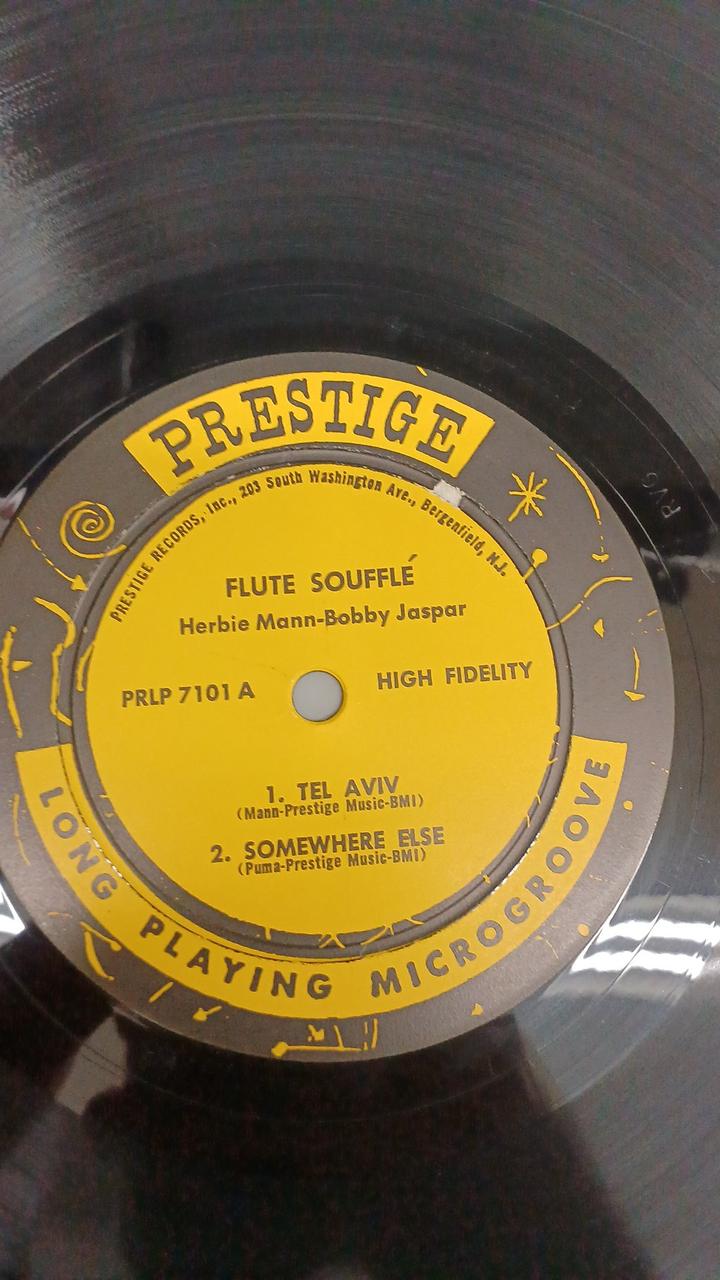 PRESTIGE RECORDS Jazz Record FLUTE SOUFFLE