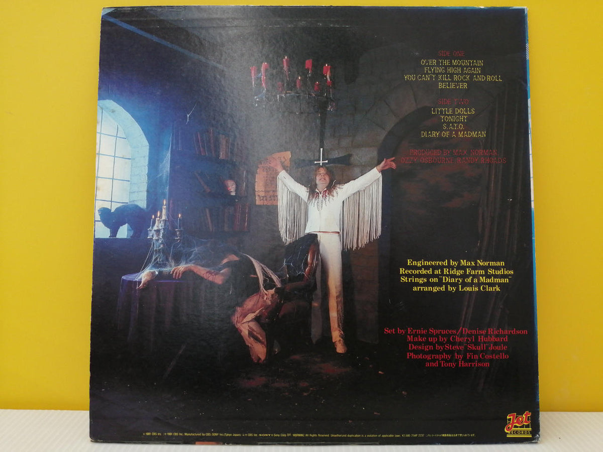 JET records Ozzy Osbourne / DIARY OF A MADMAN 25AP2237