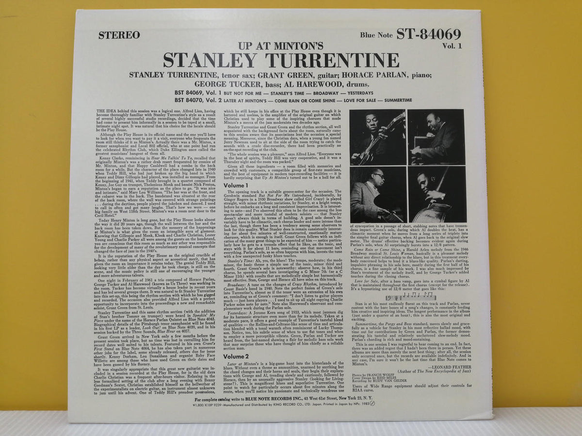 Blue Note STANLEY TURRENTINE ST-84069