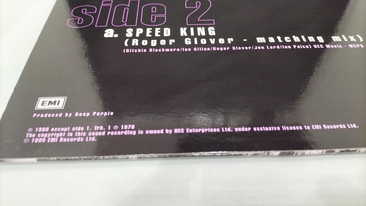 EMI LP Record BLACK NIGHT ANNIVERSARY EDITION
