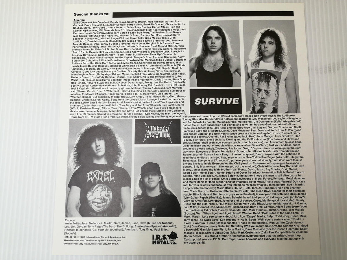 COMBAT NUCLEAR ASSAULT/DURVIVE IRS-42195