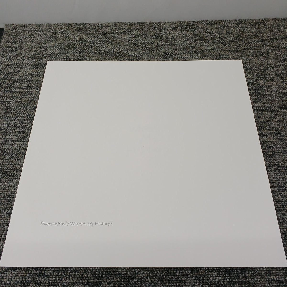 RC RECORDS ALEXANDROS/WHERE'S MY HISTORY? UPJH-9088/91