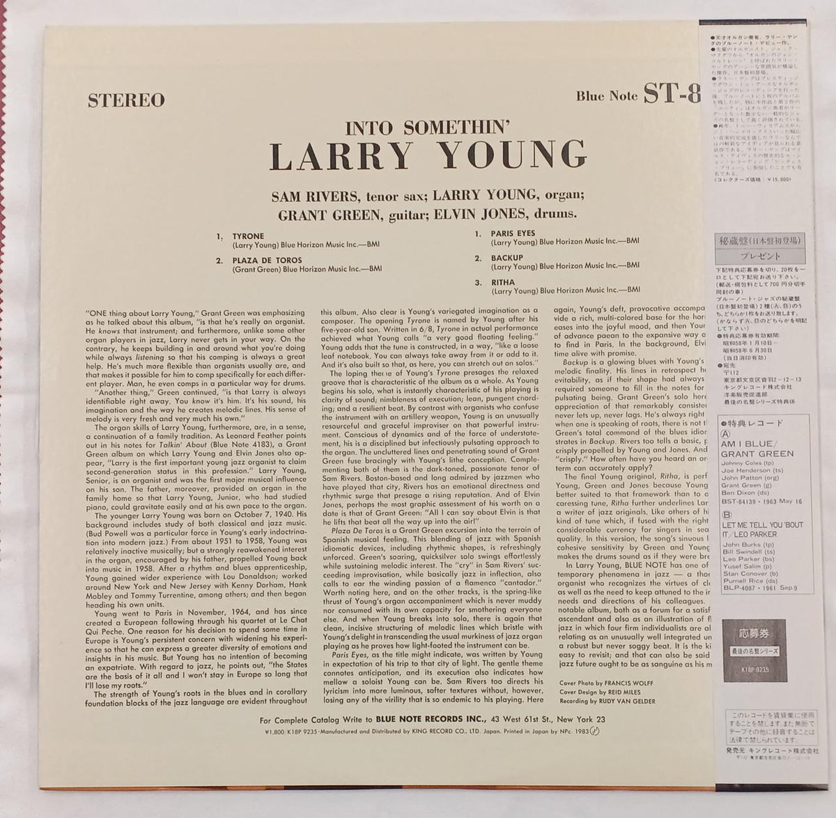 KING RECORD Record: INTO SOMETHIN ́/LARRY YOUNG