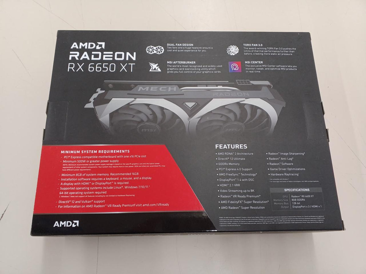 MSI Graphics Board RX6650XT MECH 2X 8G OC